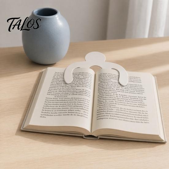 Creative Book Page Clip 3D Printed Bookmark, Hands Free Reading Design, Black And White Clip, Securely Fun Accessory, for Students Office Use