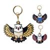 Keychain Pendant Cartoon Eagle Shape Key Holder Imitation Leather Access Control Card Holder School Bag Protective
