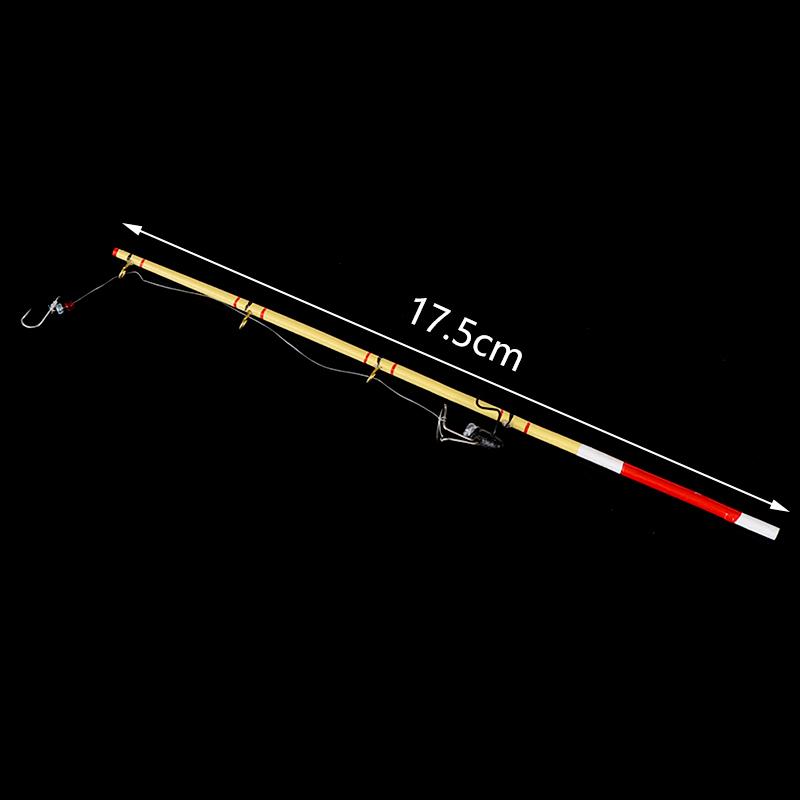 1Pc 1:12 Dollhouse Miniature Fishing Tool Model Toy Dolls House Fishing Rod Pole