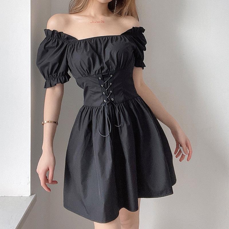 short black off the shoulder dress Off the Shoulder Short Black Prom Dresses, Short Black Off Shoulder Fo –  jbydress main image 1