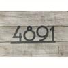 1 Piece Medieval Metal House Number Sign Modern Address Plaque Number Plate MCM Style Custom Housewarming Birthday Gift