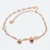 Purple Gold-Plated Rose Gold Simple Light Luxury Elegant Fashion Temperament Korean Version Exquisite Colored Gold Two Worlds Bracelet