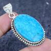 Tibetan Turquoise Gemstone 925 Sterling Silver Jewelry Pendant 2.13" I4i01