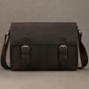 Top Layer Cowhide Crazy Horse Leather 9.7 "iPad Leather Shoulder Bag Crossbody Handbag For Men Male Messenger Bag