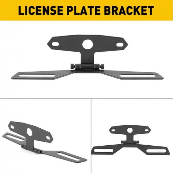 License Plate Bracket Taillight Tag Holder Dirt ATV Bike dual Motorcycle