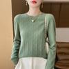 Autumn and Winter Pullover Women's Merino Sweater O-neck Thick Solid Color Jumper Casual Fashion Cashmere Sweater Top