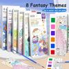 High-Standard Portable Top-Grade Watercolor Top-Grade Book Collection Kit - High-Standard 12 First-Class Sheets Premium-Quality Gouache