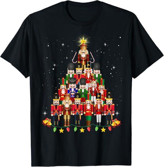 

Funny Nutcracker Christmas Tree 2024 for Men Women Kids T-Shirt XL