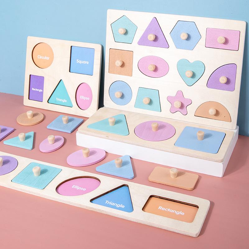 Handheld Montessori Magnetic Shape Sorter Puzzle for Children's Intellectual Development