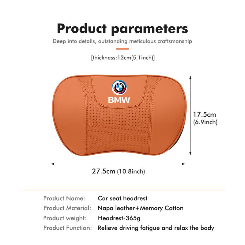 Car Seat Headrest Lumbar Cushion Waist Protector Neck Pillow For BMW F40 F30 F34 F48 F39 G42 G05 G06 G07 G20 G30 G32 G22 G23