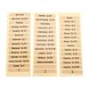 8Pcs Wooden Needle Storage Tubes with Labels for Sewing Pins Knitting Needles