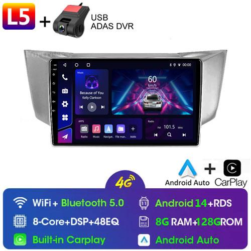 For Lexus RX300 RX330 RX350 RX400H 2003-2014 Android Car Radio Auto Stereo Multimedia Player GPS Navigation Carplay Touch Screen