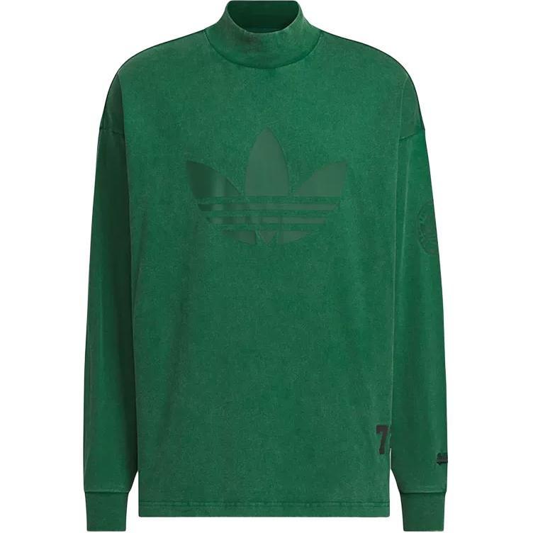 adidas originals stand-up collar long sleeve sweatshirt men s green JN0778 L