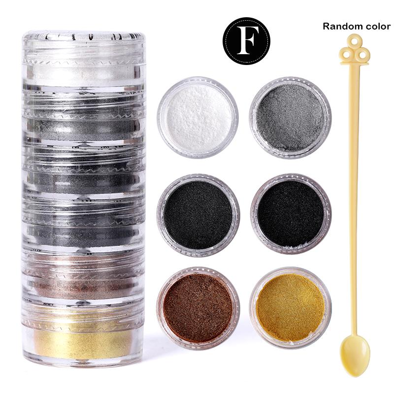 6 Colors/Set Pearlescent Mica Powder Resin Pigment Powder Epoxy Resin Mold Colorant Dye for DIY Epoxy Resin Jewelry Accessories