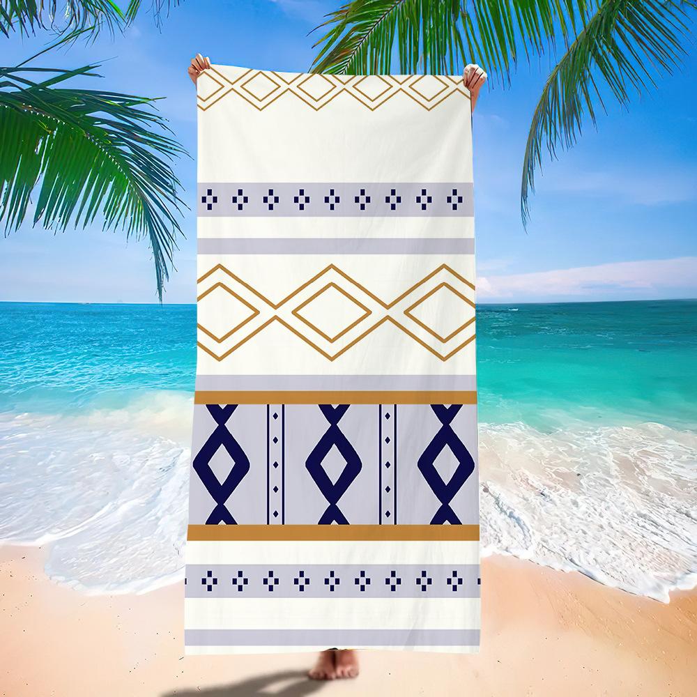 Popular Bohemian Beach Towel Digital Printing Quick-Drying Bath Towel Microfiber Beach Towel