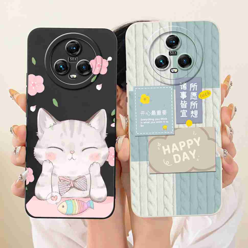 Cartoon For Honor Magic5 5G PGT-AN00 Case Cute Design Print Silicone Back Cover For Honor magic 5 PGT-N09 Phone Cases Fundas