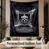 Custom Text Tapestry Burnley Football Print Wall Tapestry Indoor Living Room Wall Decor