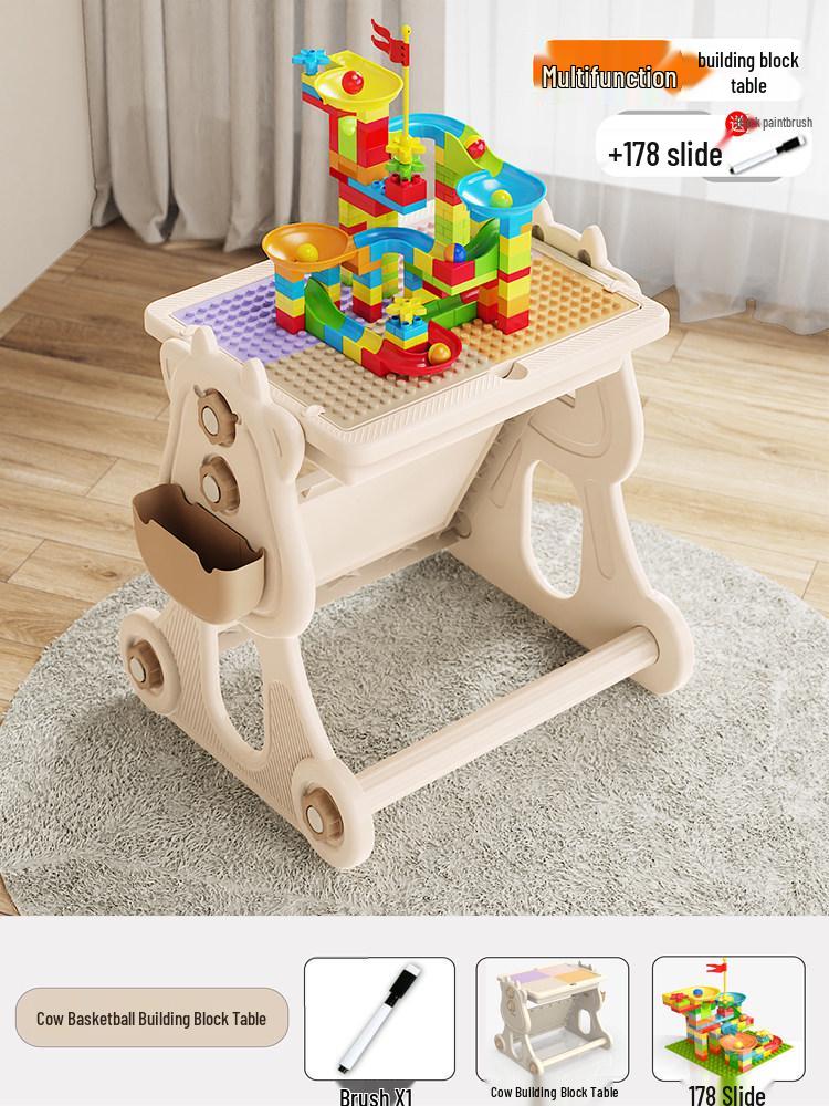 2026 New Model: Children's Educational Building Block Table, Multifunctional Puzzle Game for Ages 3-6