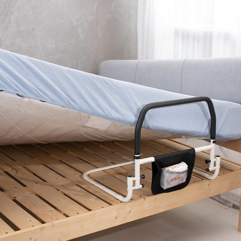 Household Elderly Getting Up Auxiliary Equipment Carbon Steel Elderly Bedside Armrest Foldable Disabled Bed Guardrail