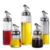 High-End Glass Oil & Vinegar Pour Bottle with Scale for Kitchen Seasoning