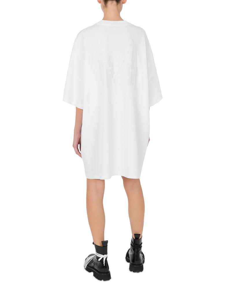 Moschino Cotton Interlock M Embroidery Dress