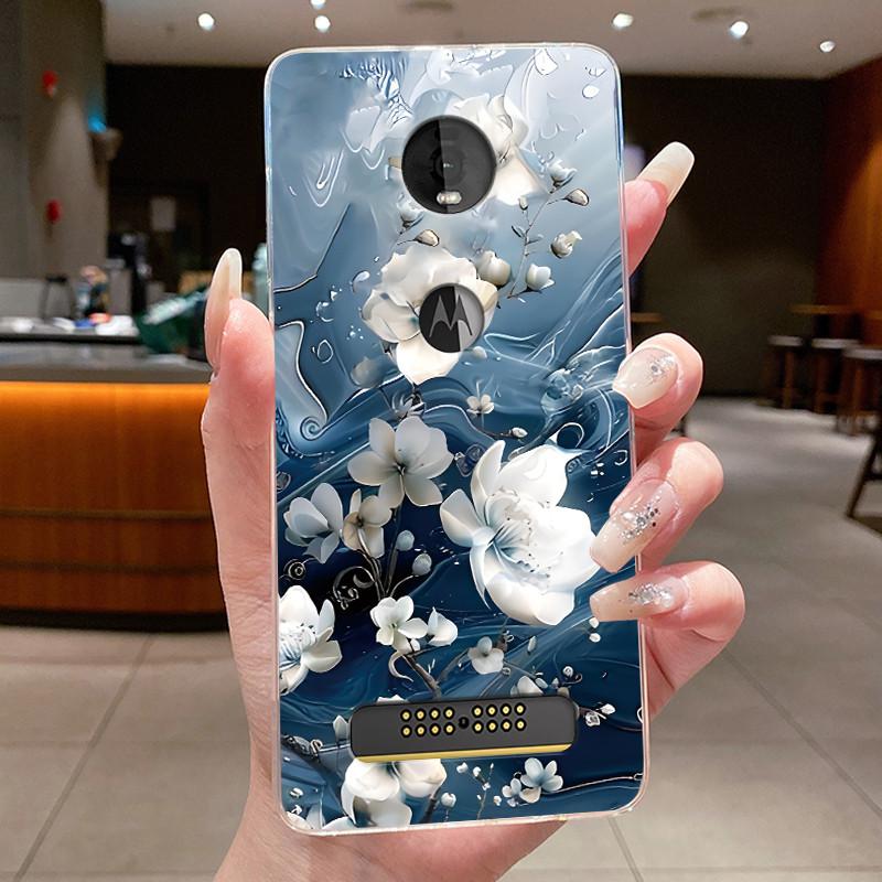 Etui Do Motorola Moto Z4 Play X4 Przezroczyste Luksusowe Modne Motyl Kwiat Miękki Silikon Tylna Pokrywa Do Moto X4 Z4 Play Etui Na Telefon
