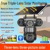 4G Triple-Lens Solar Camera with HD Night Vision & WiFi Connectivity