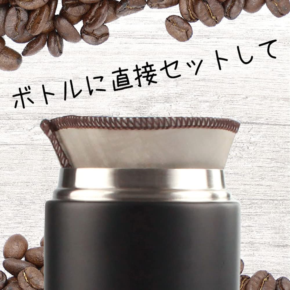 EuroKitchen Kasai Euro Kitchen Reusable Coffee Filter Mug Bottle Direct 1 Piece (Stainless Steel Mesh Folding Coffee Filter) EUMB12