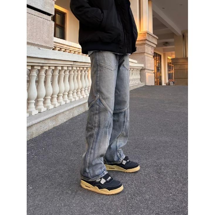 Minimalistiske Herre Allsidige Ungdomsmote Jeans, Nye Løse Rettbente Sommerbukser, Herre Temperament Trend