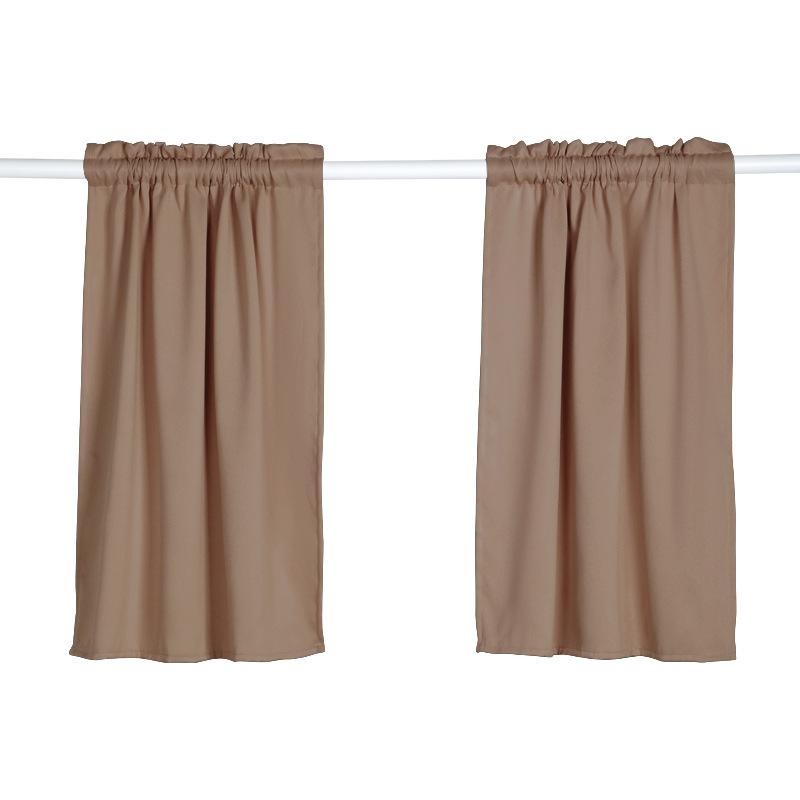 Blackout Curtains, Solid Color, Plain Color, Rod Curtain, Sunshade Curtain, Short Curtain, Small Curtain.