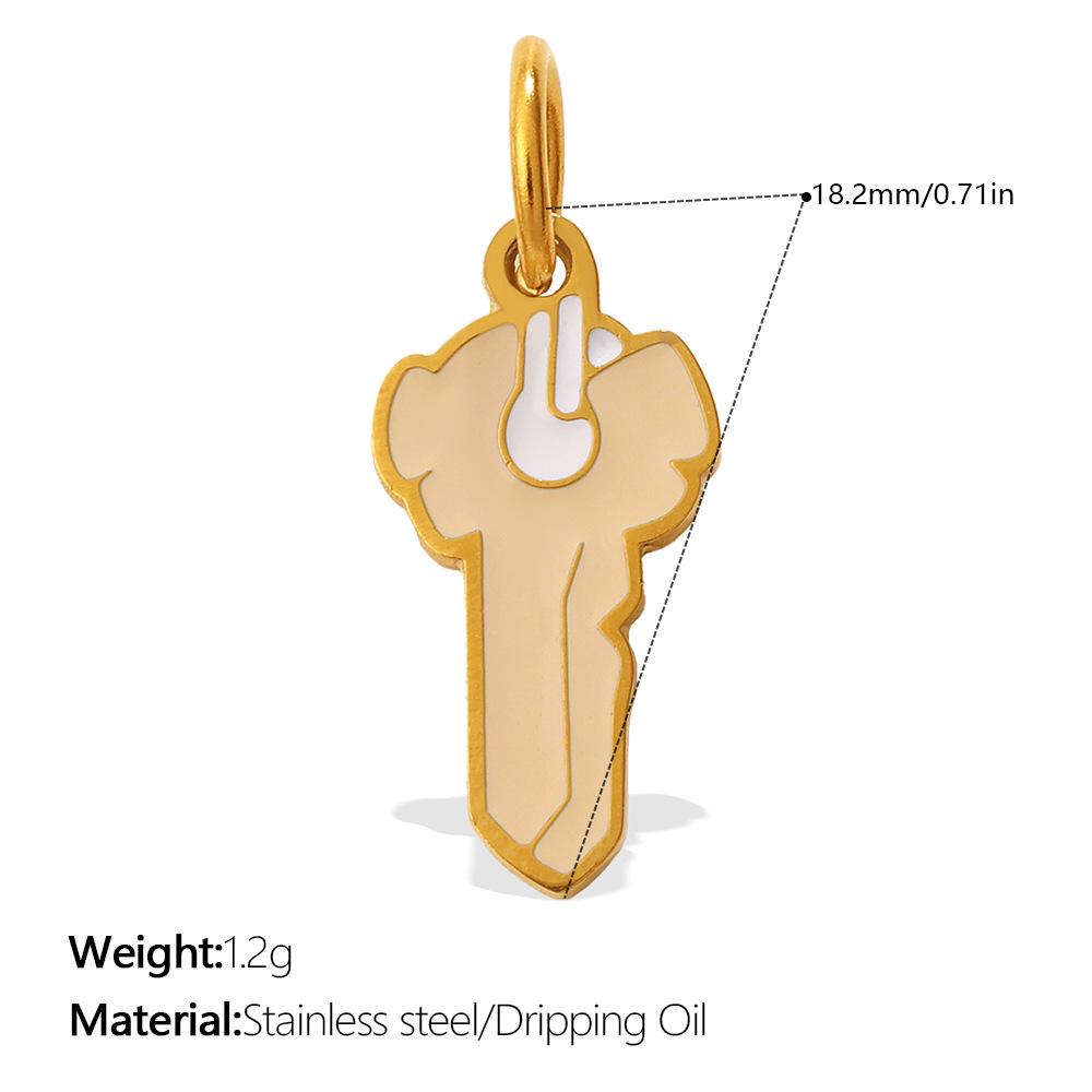 Sun, Moon, and Stars Geometric Oil Drip Pendant