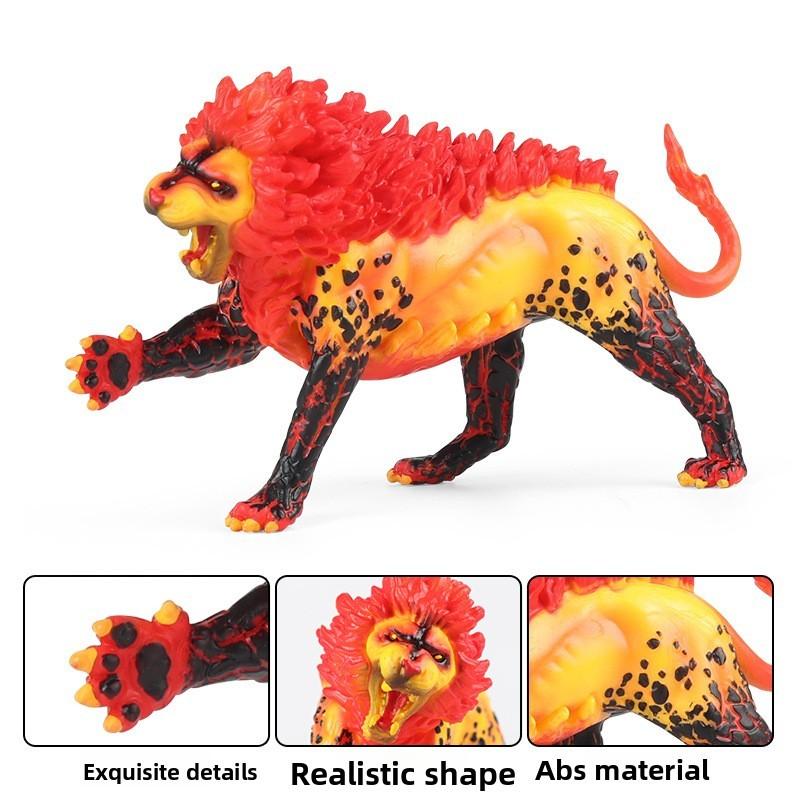 Warcraft Fire Lion Stone Dragon Monster Animal Model For Educational Play