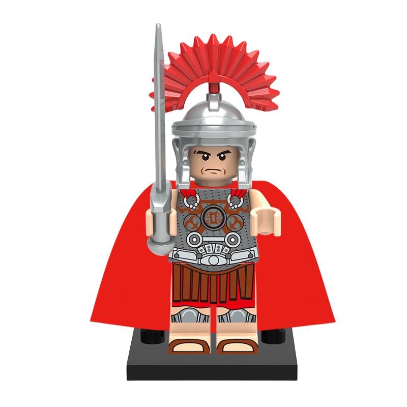 Premium Plastikbausteine Spielzeug X0164 Antike Römische Spartanische Kreuzfahrer Figuren Set X643-650