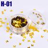 12Color Nail Flash  Discoloration Nail Decoration Butterfly Sequins