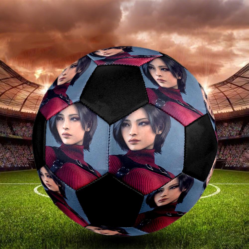Soccer Ball Colorful Machine Stitched PVC Size 5 Team Training Competition Ready Durable High-Bounce Cool Sports Gift