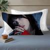 B-BillieS Singer E-EilishS Quick-Dry Polyester Pillowcase For Adult Women, Anti-Oil, Non-Slip, Sweat-Absorbent, Home Use