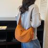 Lightweight wide shoulder strap nylon messenger bag women's large capacity canvas bag dumpling bag casual cloth bag