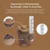 Resin Animal-Shaped Rain Gauge With Tube Creative Resin Rain Gauge Sculpture Outdoor Garden Decorative Ornament
