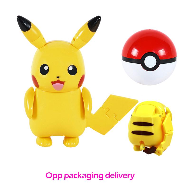 18 style Pokemon Figures Playthings elf Monsters Ball Figure Pikachu Gengar Pokeball Dragonite Snorlax Pokeball Action Figures gift