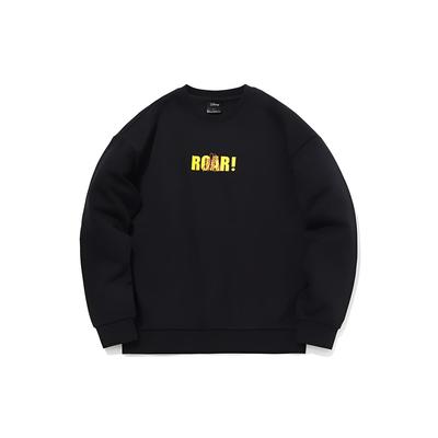 Li Ning X Disney Sweatshirts Unisex Black Crew Neck Moderate Regular AWDQB76-3