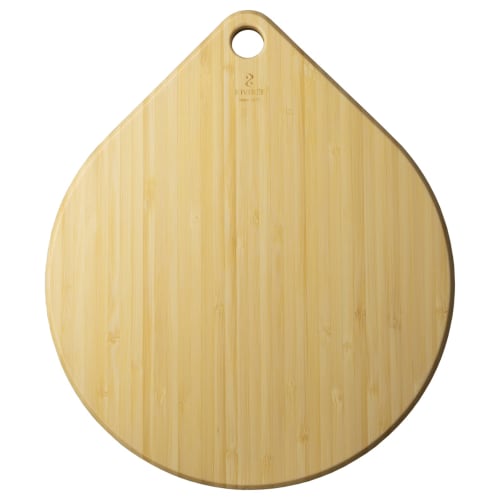 RIVERET RV-504 Round Cutting Board, Reversible Color, Bamboo, Dishwasher Safe