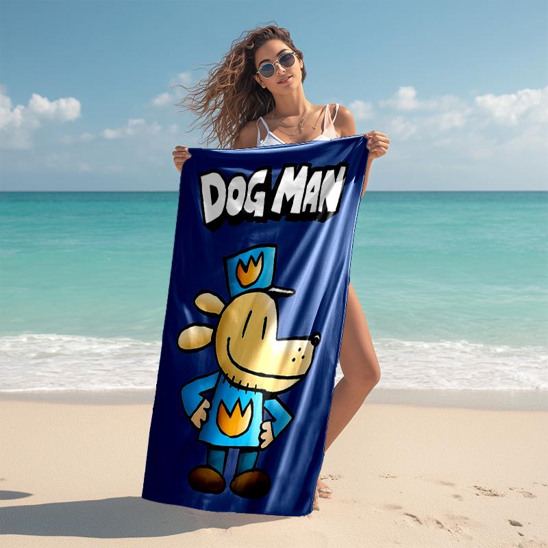 1pc DogMan1 Beach Towel, Comfortable and Thick, and Swimming/Bath/Picnic/Camping Towel, Suitable for Seaside Beaches