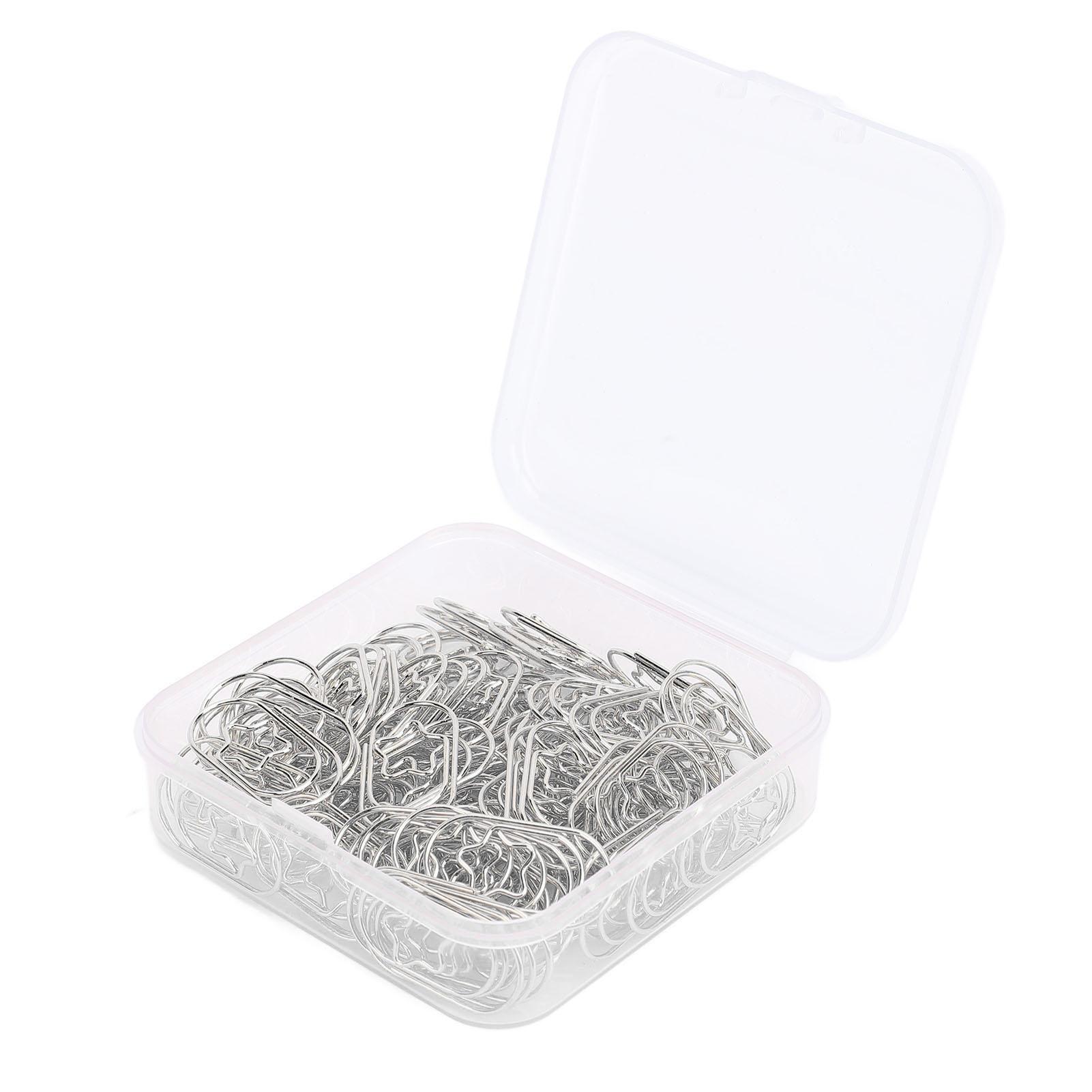 

100 шт. Звездообразные скрепки милые забавные нержавеющая сталь нескользящие зажимы для планировщика альбомов карт разноцветный