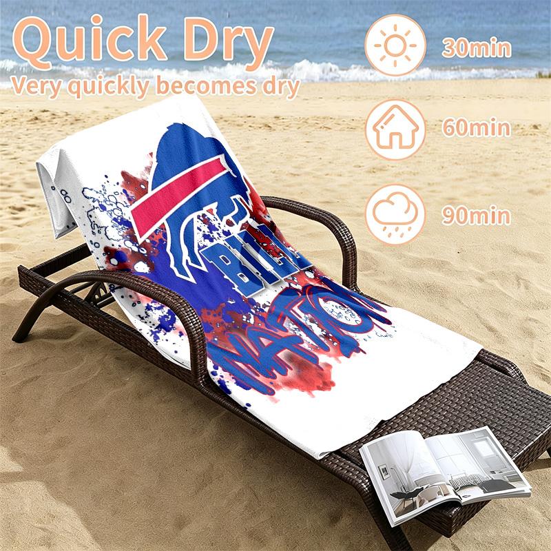 Buffalo Bills Beach towels also serve as bath towels summer essential a musthave for the outdoors the beach and the pool