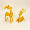 Home Display Deer Figurine 3D Shelf Accent for Desk Christmas Winter Styling with Scandinavian Look Single Piece
