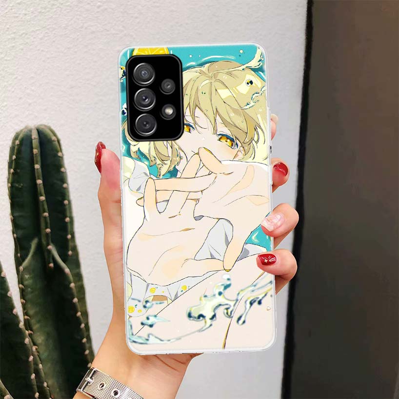 Cute Anime Girl INS For Samsung Galaxy A51 A50 A71 A70 Phone Case A40 A41 A30 A31 A20E A21S A10 A11 A01 5G A6 A8 + A7 A9 Plus
