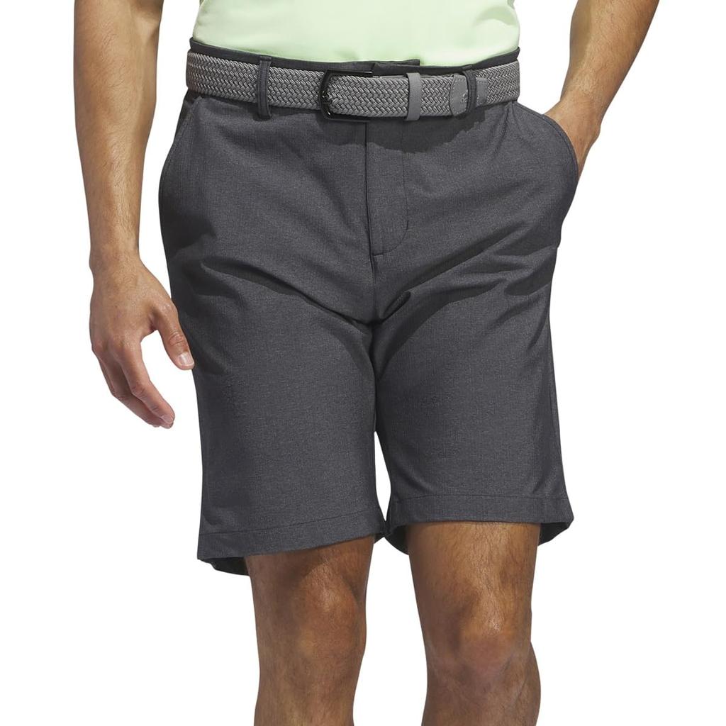 Golf Shorts High Stretch Heather Water Repellent Shorts Black [Adidas Golf] Men's