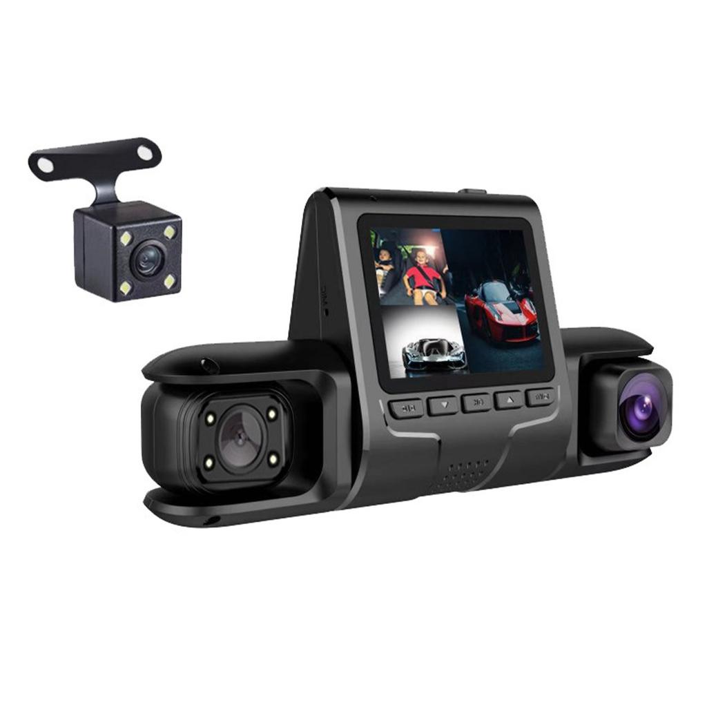 Car Recorder Double/Three Lens 1080P with Night Video Recording Enhances Driving Security and Incident Evidence