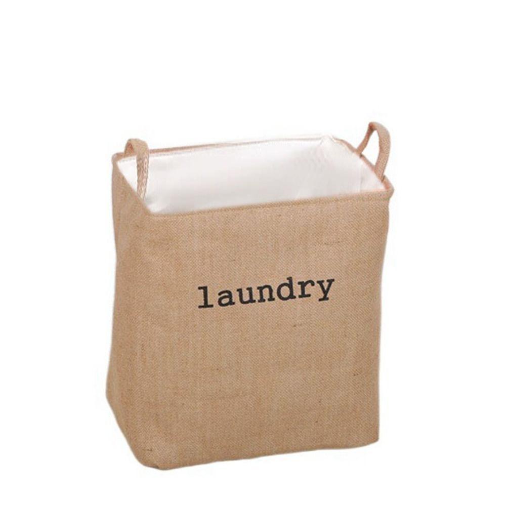 Foldable Dirty Clothes Storage Basket EVA Jute Clothes Storage Basket Toys Organizer  Sundries