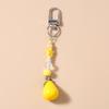 Cute Resin Simulation Fruit Keychain Women Girls 3D Pear Key Ring Pendants for Handbag Decor DIY Jewelry Gift
